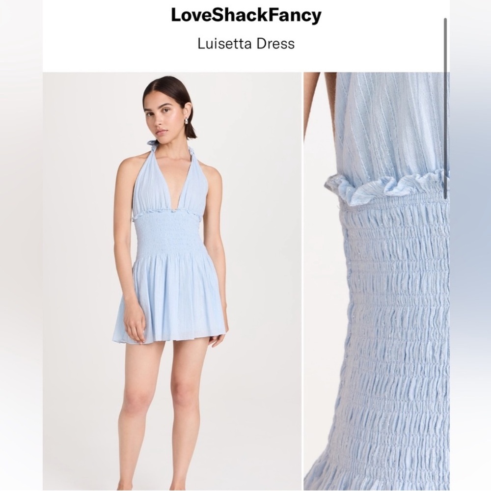 LoveShackFancy Halter Dress - Picture 2 of 3